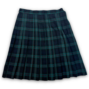 Vintage Requirements Plaid Pleated Academia Schoolgirl Uniform Skirt Size 8